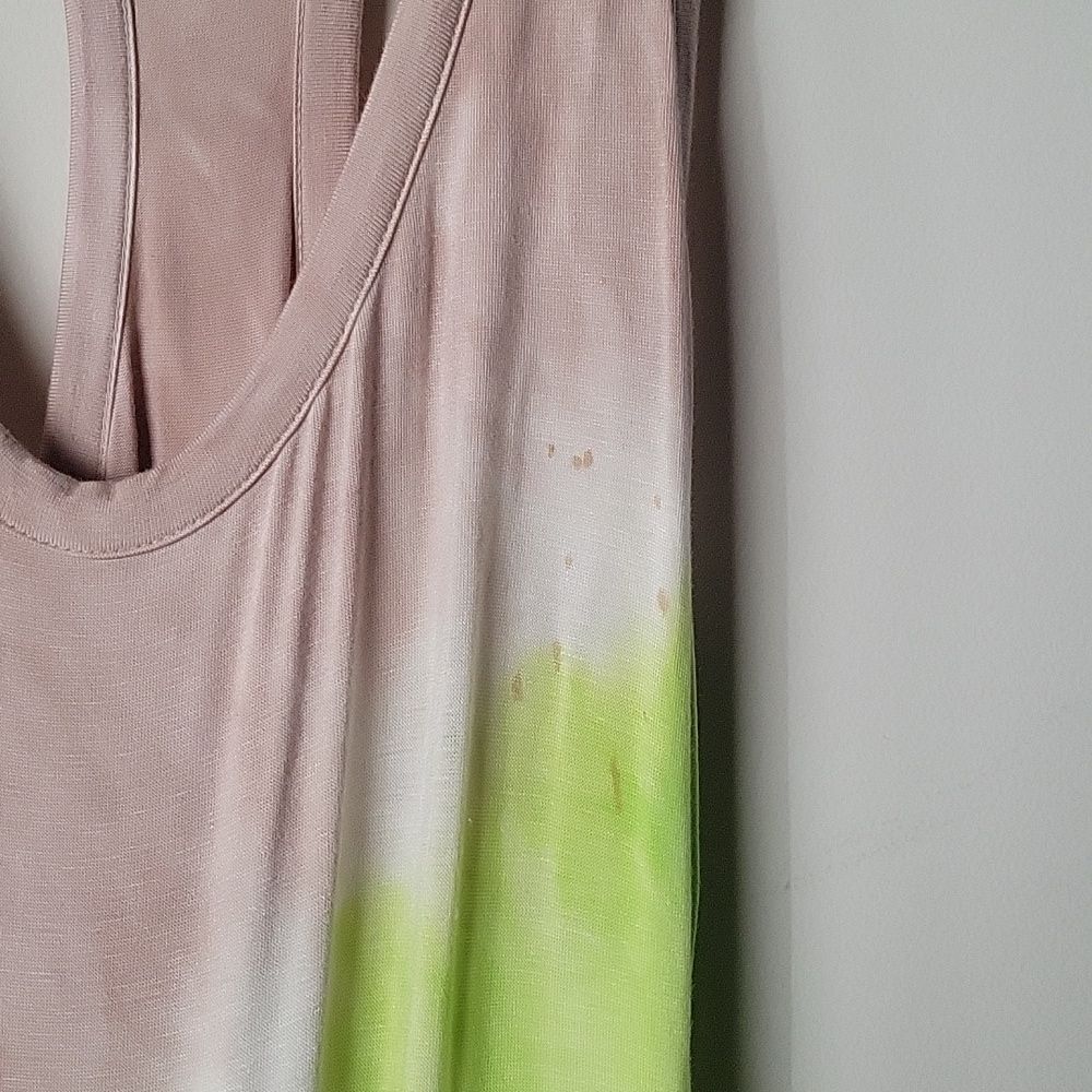 Young Fabulous Broke XS Hamptons Long Maxi Dress Bodycon Tie Dye Ombre Sexy Neon - Picture 5 of 13